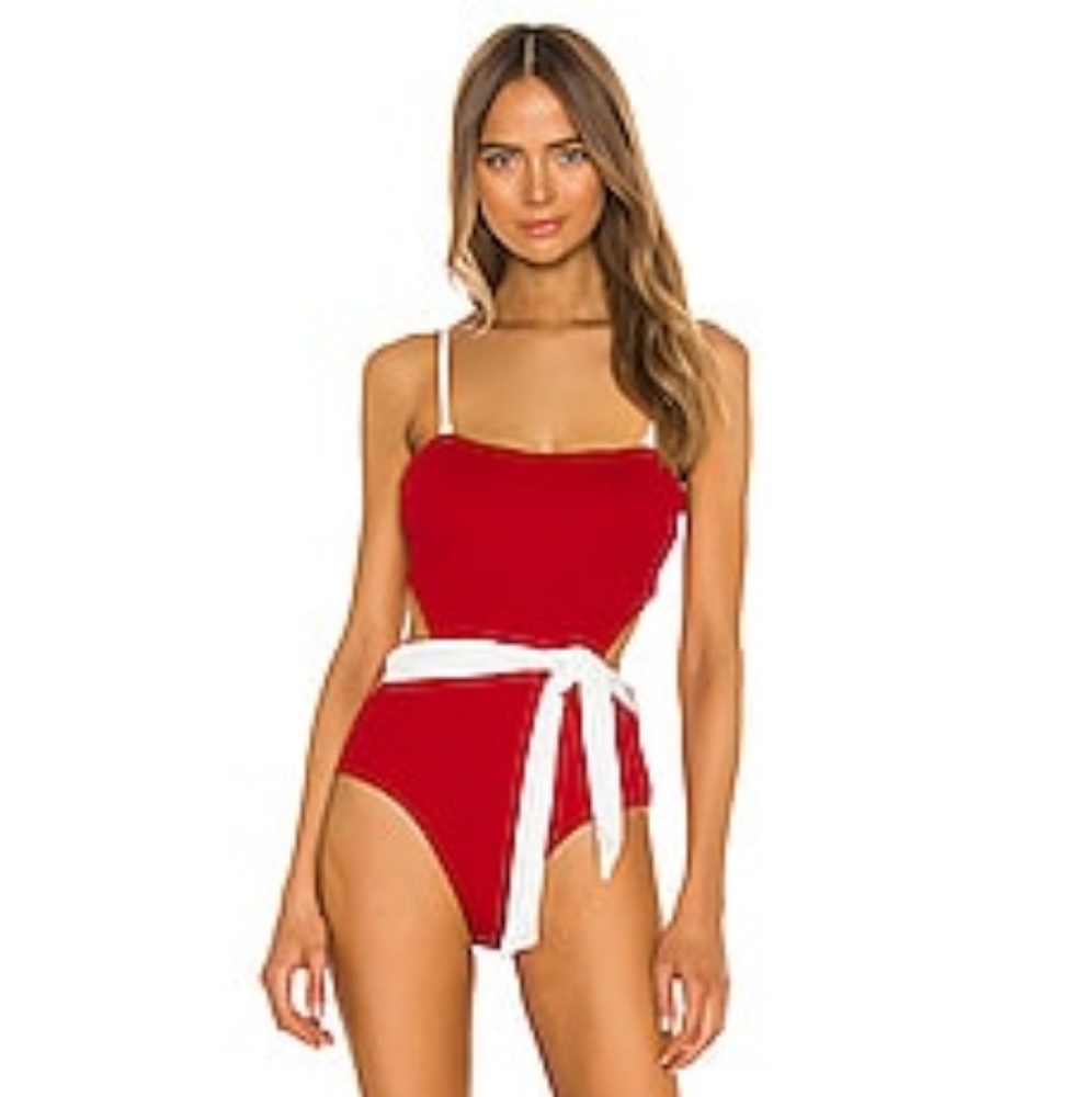 Onia L Rumi One Piece Haute Red Swimsuit New